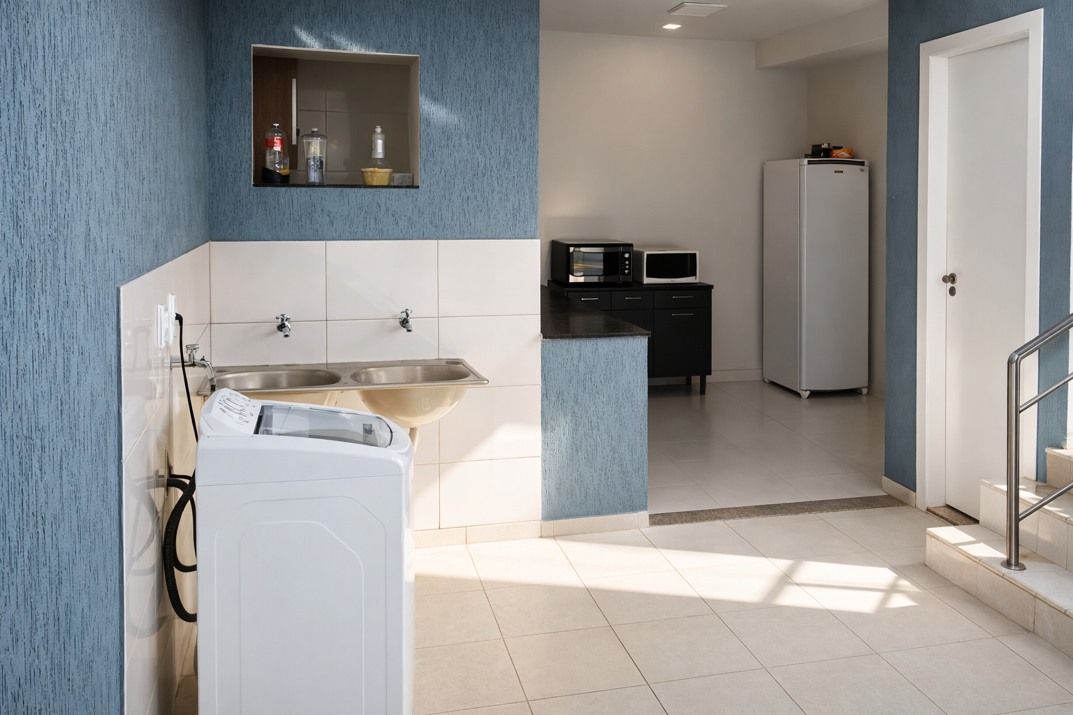 Vista interna do pensionato