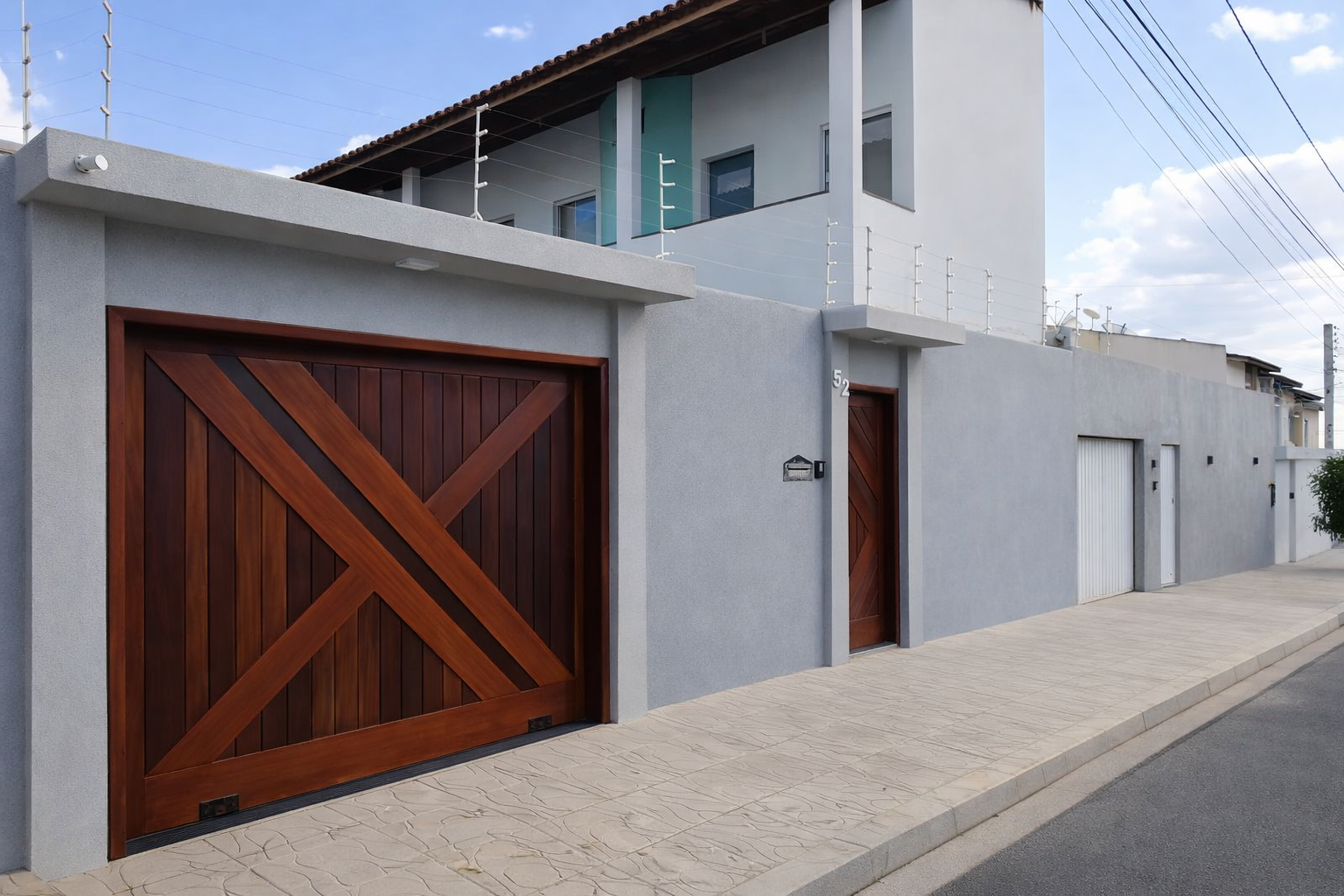 Vista externa do pensionato